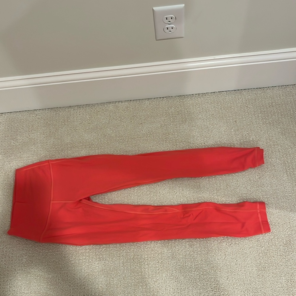Lululemon Align High-Rise Pant Pockets 25" Raspberry pink leggings size 2
